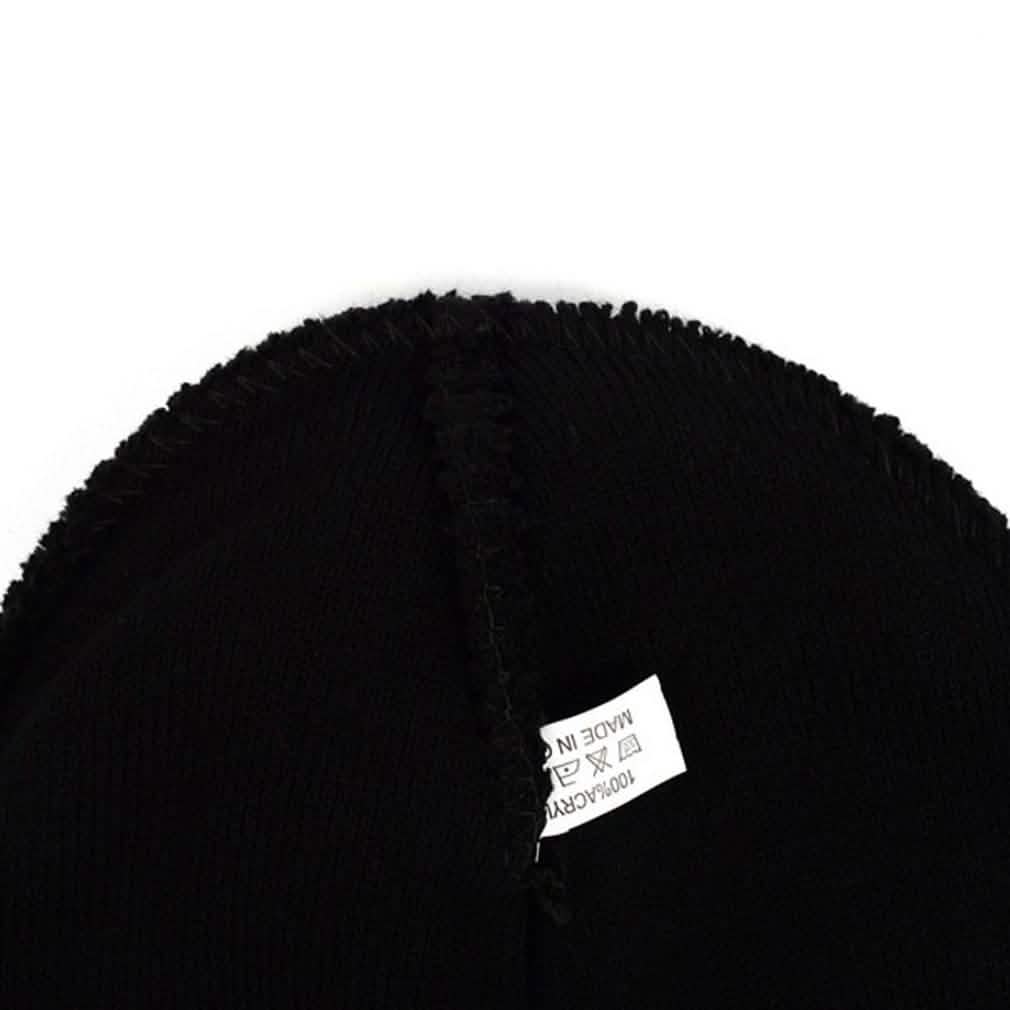 4-Pack: Thermal Windproof Winter Black Beanie Hat DailySale