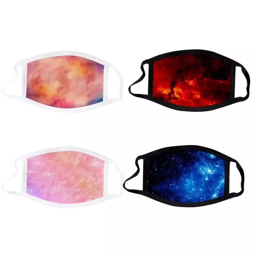 4-Pack: Tie Dye Fabric Non-Medical Face Masks DailySale