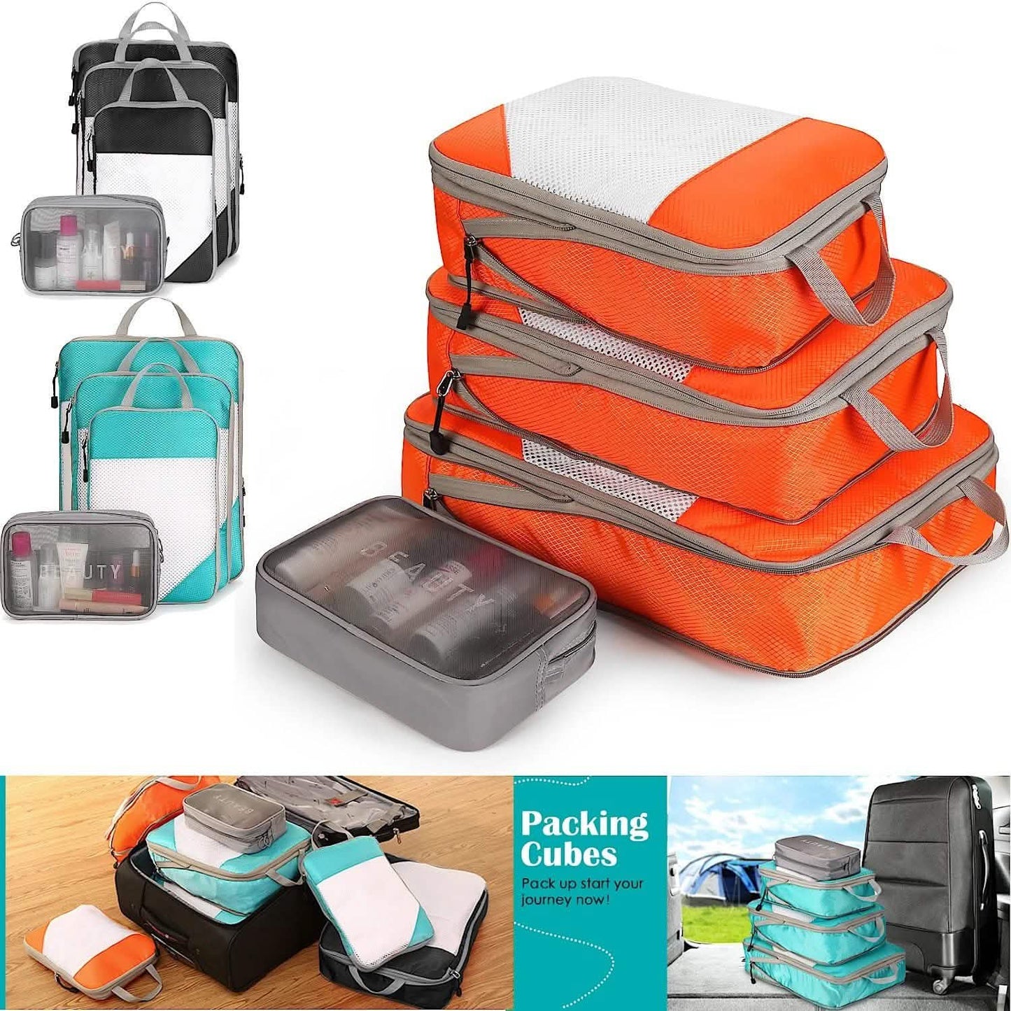 4-Pack: Travel Suitcase Storage Bag Set DailySale