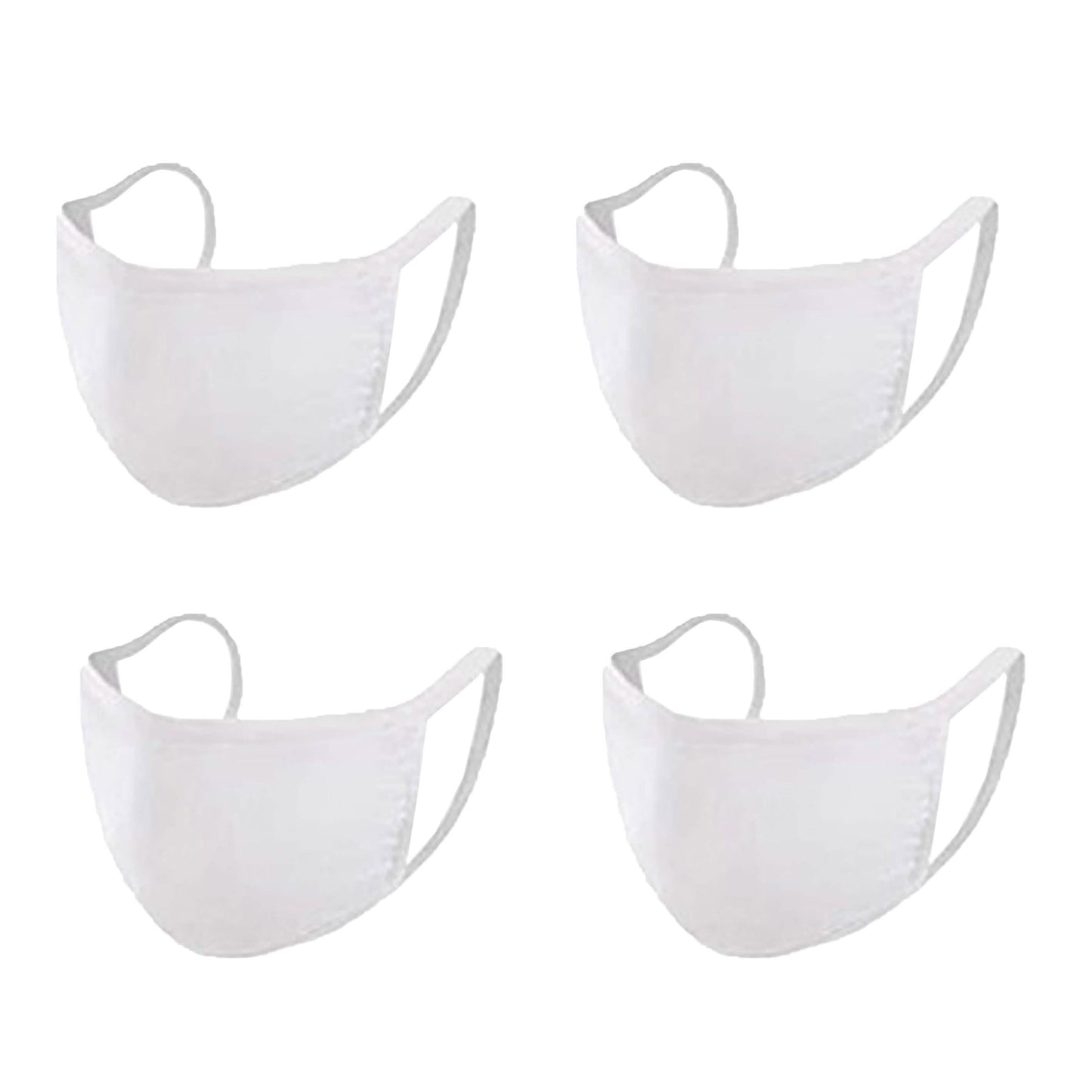 4-Pack: Washable & Reusable 2-Ply Cotton Fabric Reversible Face Mask DailySale