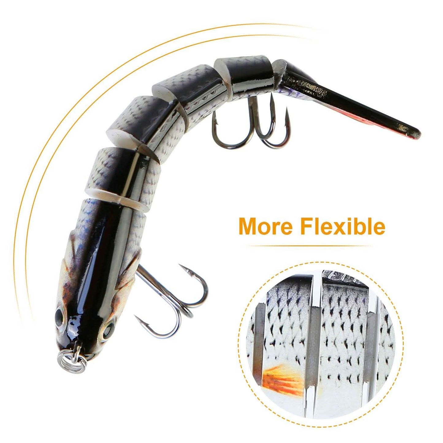 4-Piece: 6 Segment Multi Jointed Lifelike Fish Lures DailySale