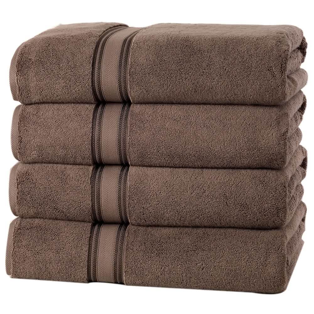 4-Piece Set: 550 GSM Zero Twist Cotton Bath Towels DailySale