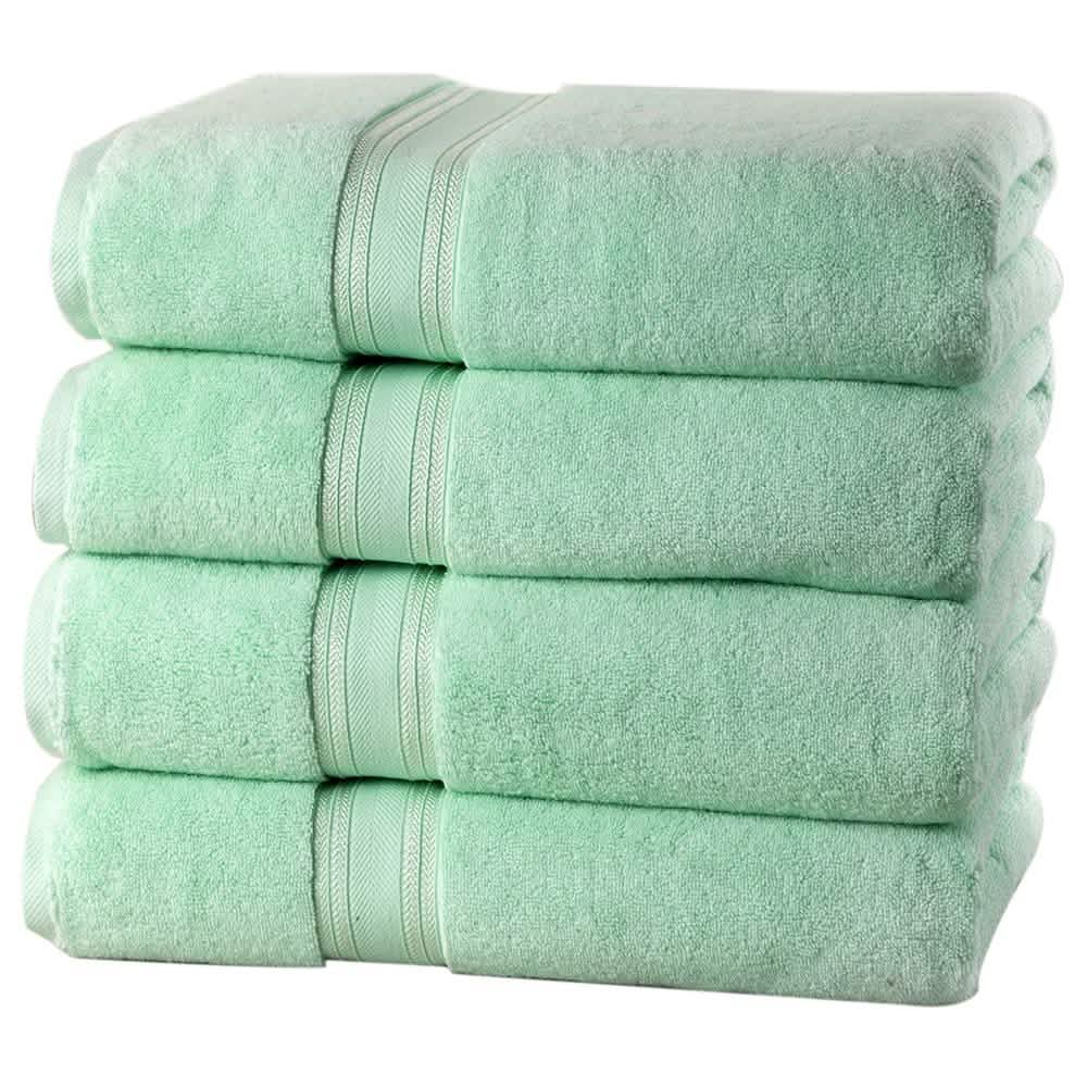 4-Piece Set: 550 GSM Zero Twist Cotton Bath Towels DailySale