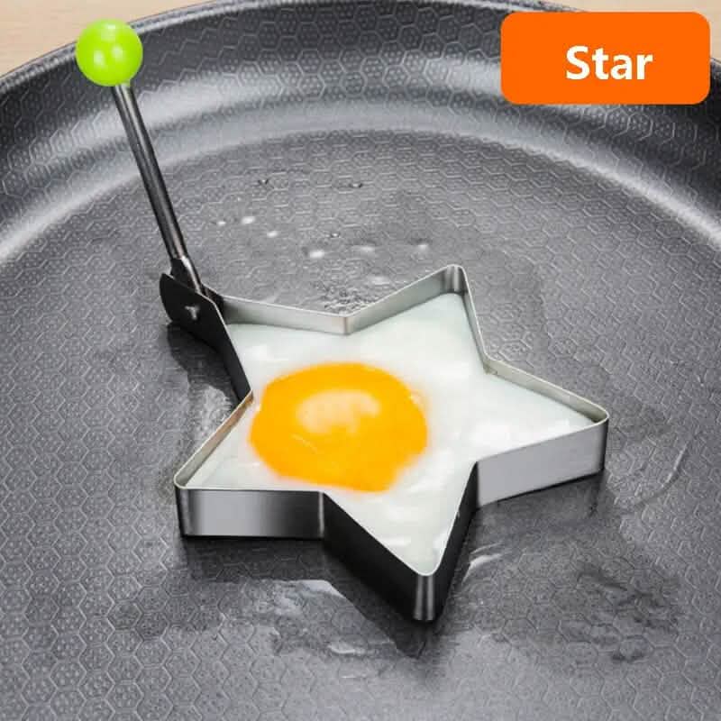 4-Piece Set: Stainless Steel Creative Egg Ring Molds DailySale
