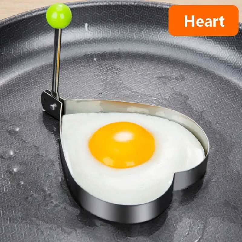 4-Piece Set: Stainless Steel Creative Egg Ring Molds DailySale