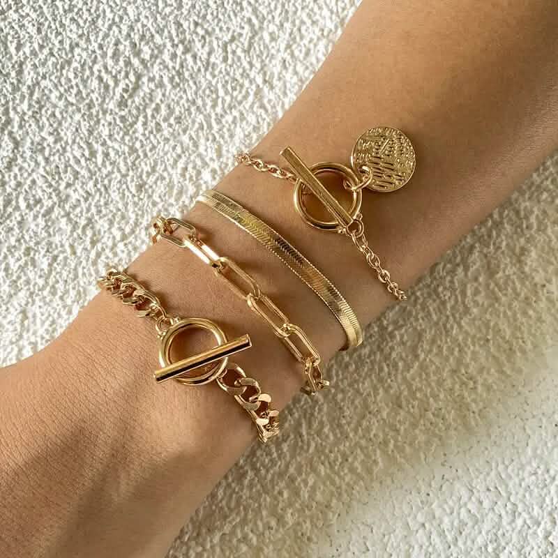 4-Piece Set: Women's Simple Fashion Bracelets DailySale
