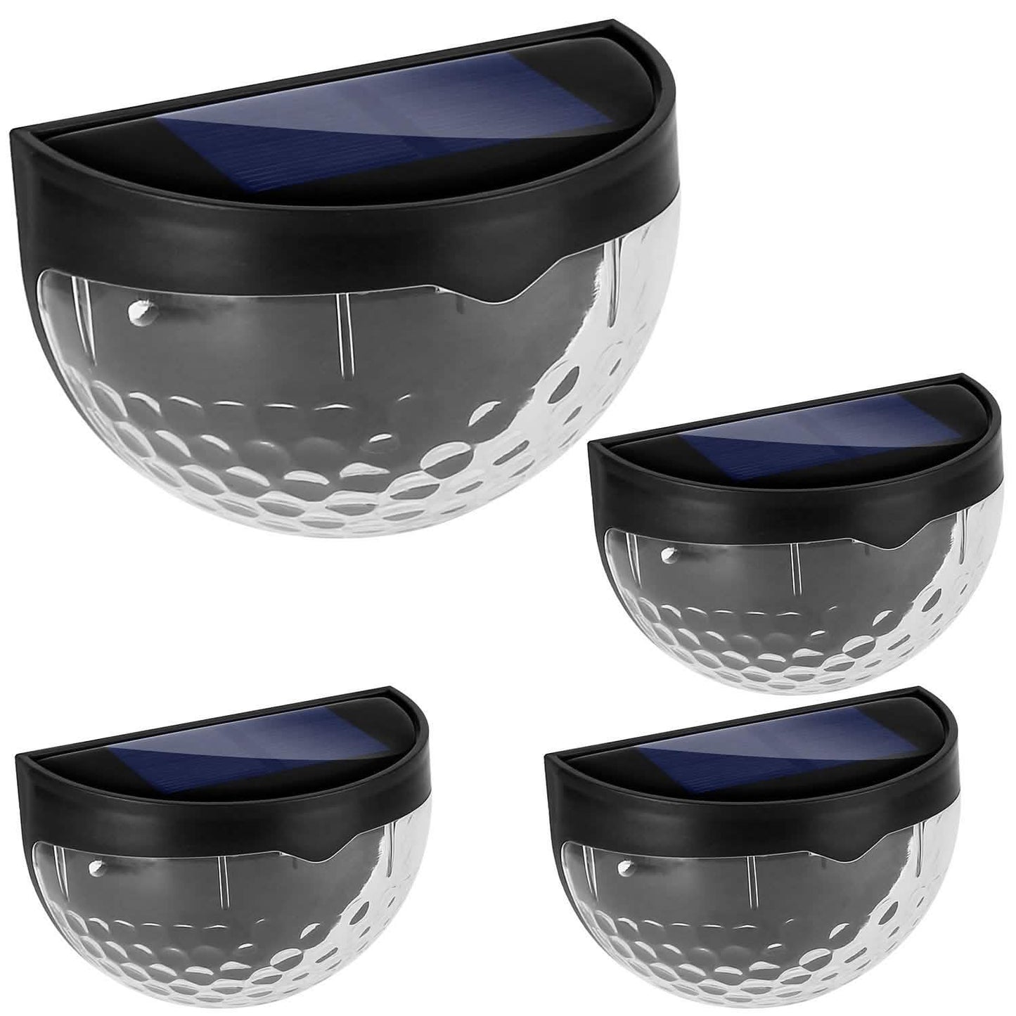 4-Piece: Solar Fence Outdoor Lights DailySale