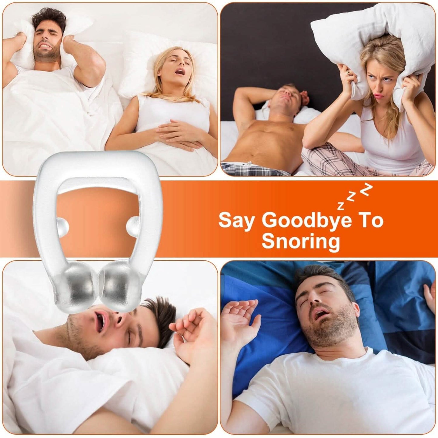 4-Pieces: Magnetic Nose Clip Anti Snoring Device DailySale