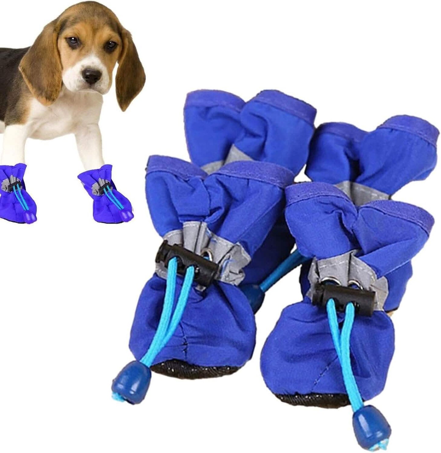 4-Pieces: Water-Resistant Dog Bootie Shoes DailySale