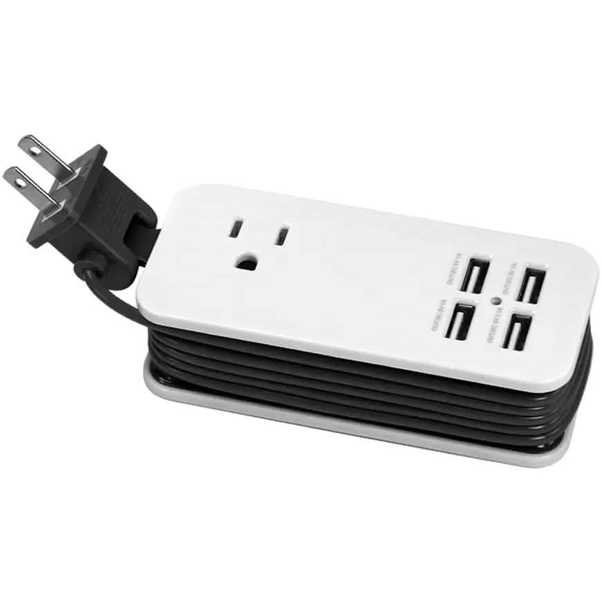 4 Port USB with Single AC Extendable Wire Charging Station DailySale