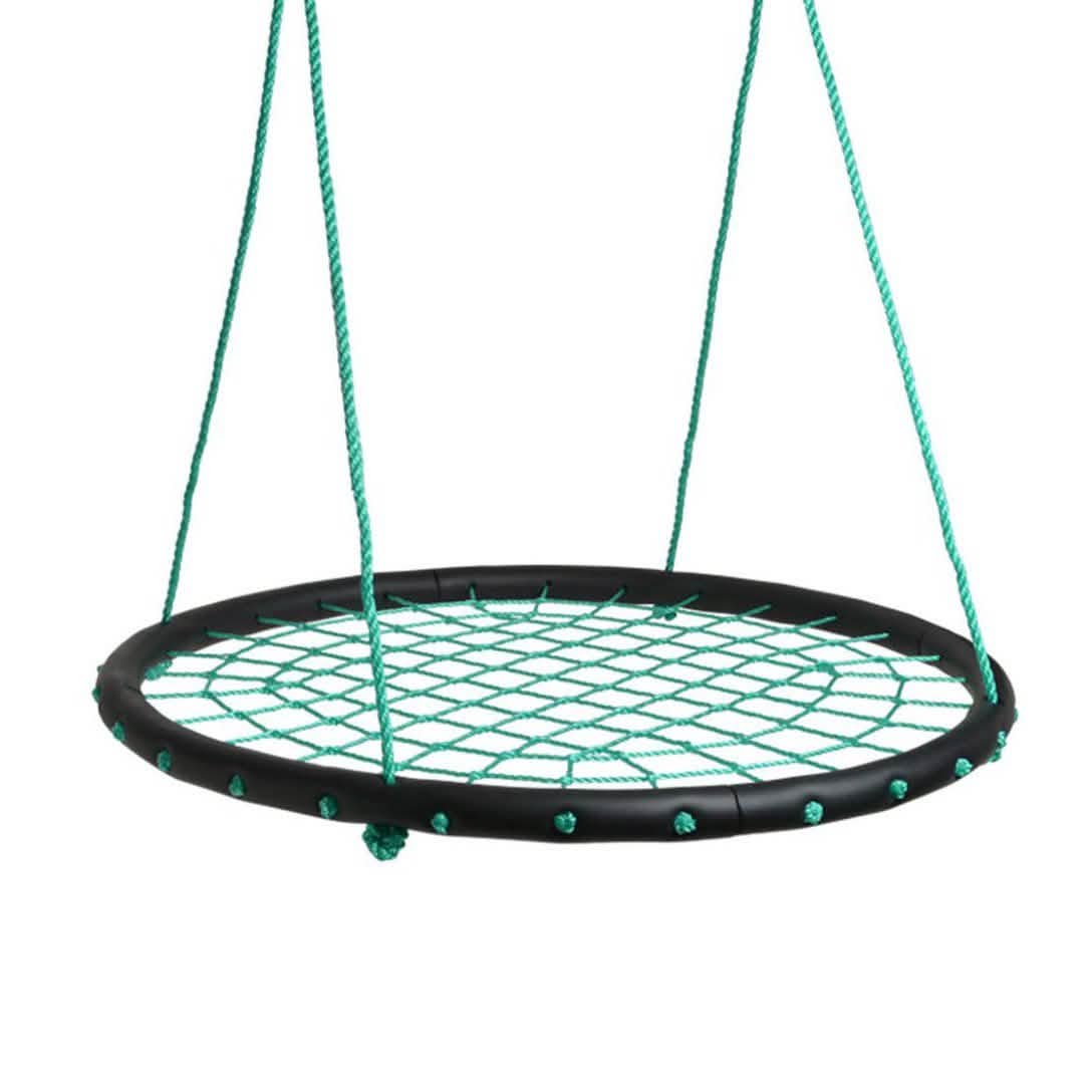 40" Disc Swings Seat Flying Saucer Tree Rope Web Net DailySale