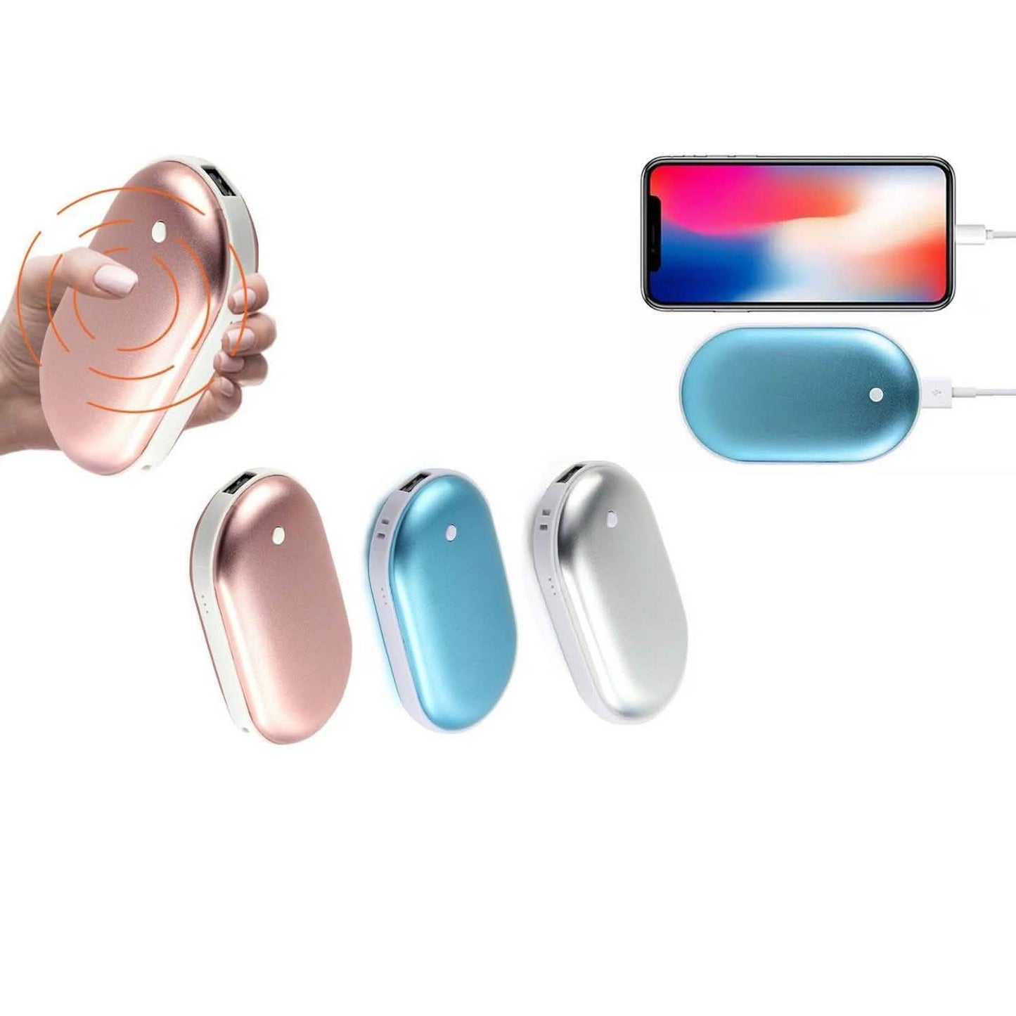4,000 mAh Pocket Hand Warmer Heater with Power Bank DailySale