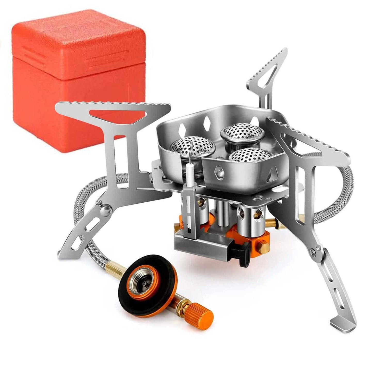 4000W Portable Camping Stove Foldable Powerful Gas Stove Backpacking Burner DailySale