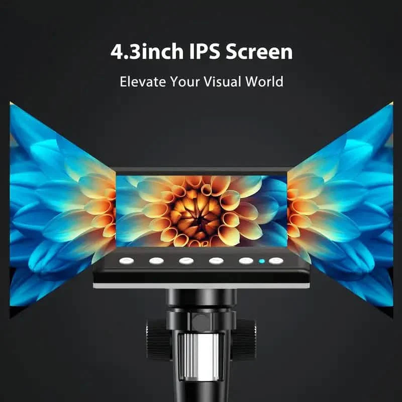 4.3'' IPS LCD Digital Microscope 1000X Magnification Microscope DailySale