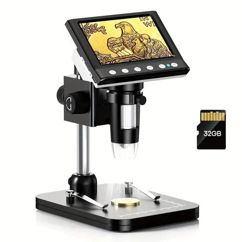 4.3'' IPS LCD Digital Microscope 1000X Magnification Microscope DailySale