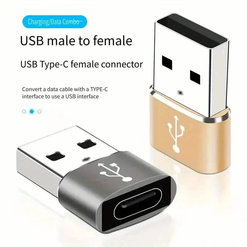 2-Pack: Mini USB to Type-C Adapters – File Transfer for Android Phones DailySale