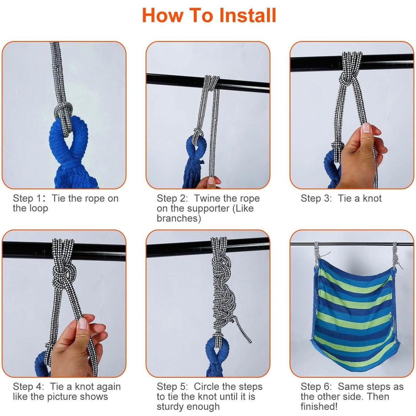 440lbs Hanging Hammock with 2 Pillows DailySale