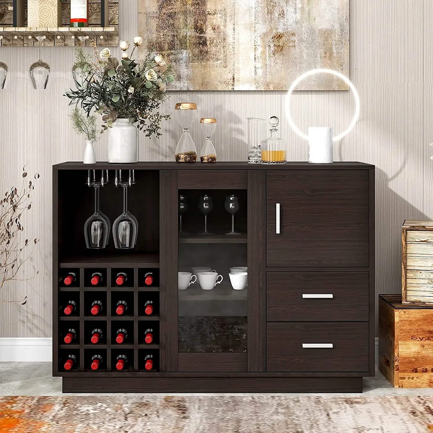 47" Console Dining Table Buffet Sideboard DailySale