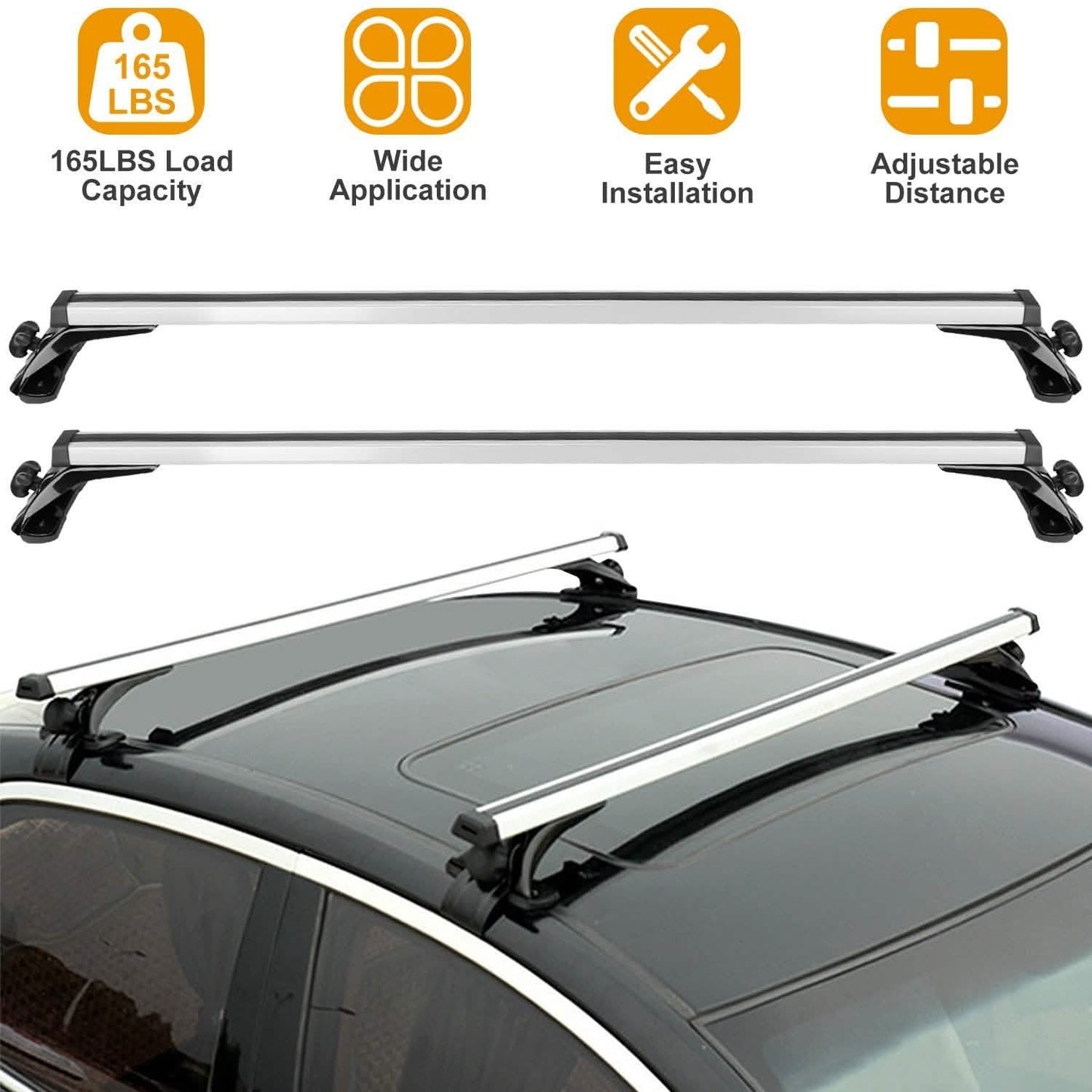 47.24-Inch Universal Top Roof Rack Cross Bar DailySale