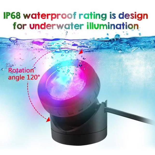 48 LED Waterproof Underwater Spotlight Lights Submersible Lamp DailySale