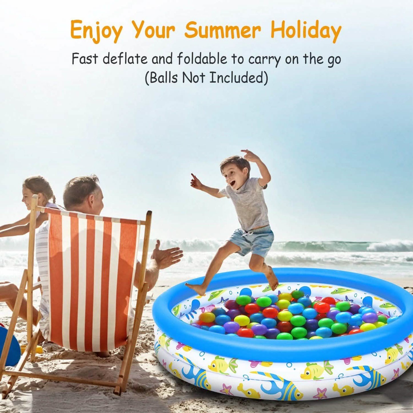 48 x 10 Inflatable Swimming Pool with 3 Velvets Water Drain Plug DailySale