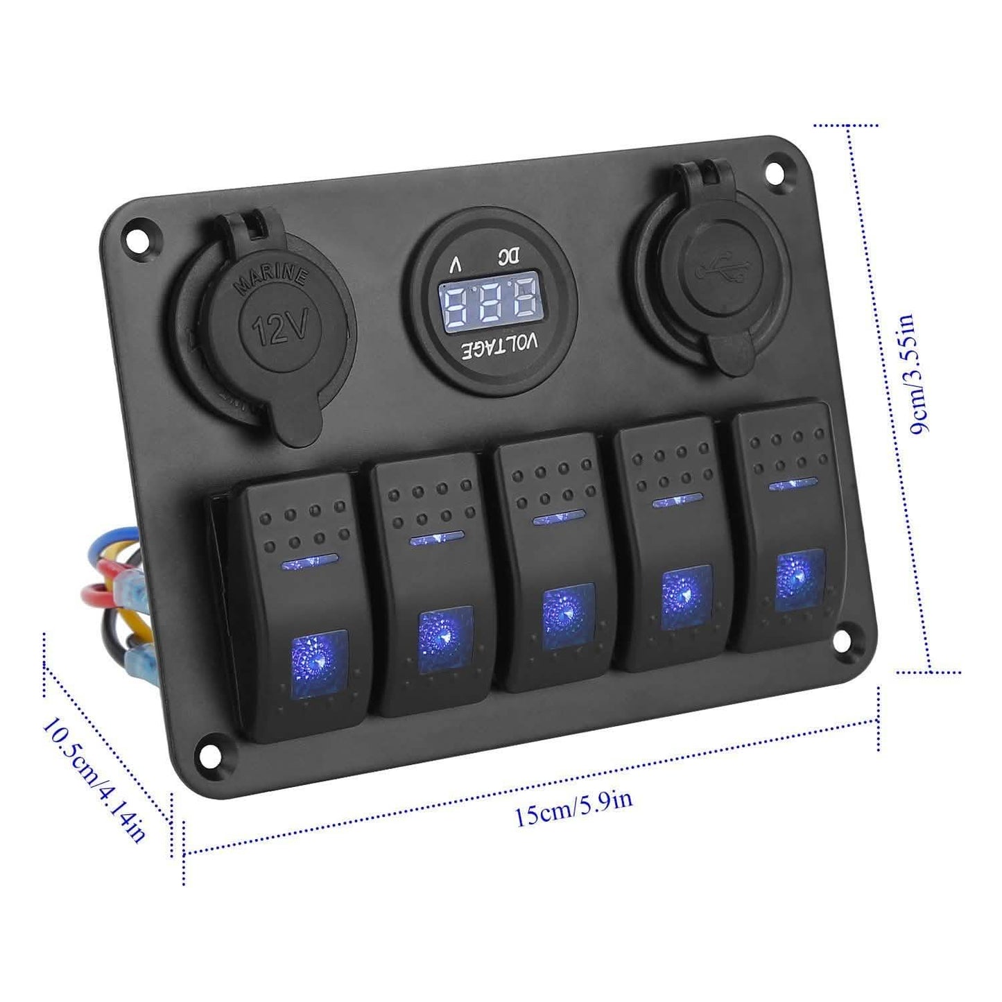 5 Gang Marine Panel Switch DailySale