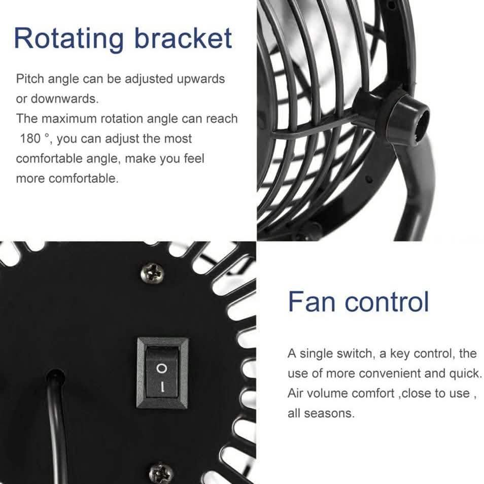 5-Inch USB Personal Desk Fan DailySale