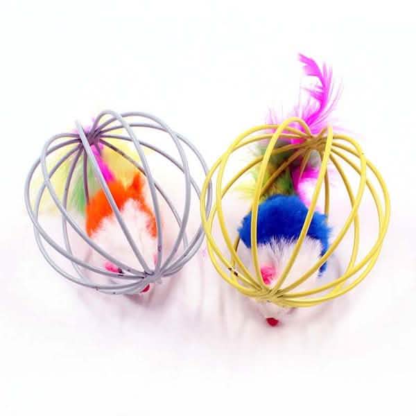 5-Pack: Pet Cat Kitten Playing Mouse Ball Cage DailySale