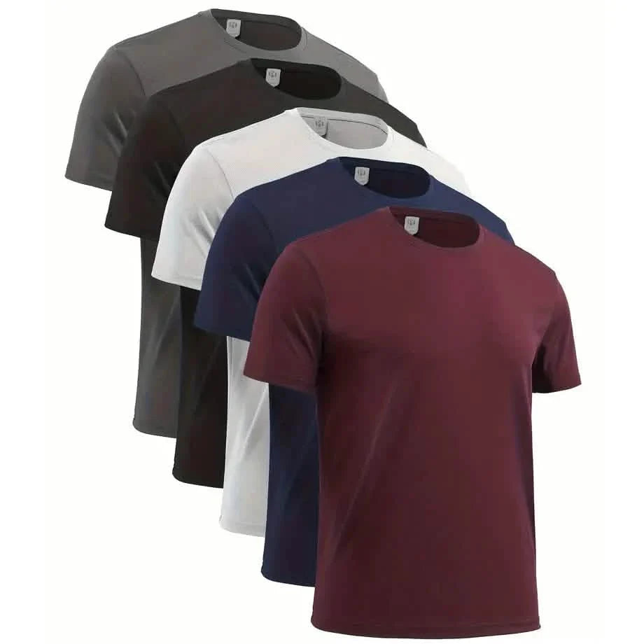 5-Pack: Quick Dry Men's T-Shirts Sport Short Sleeve DailySale