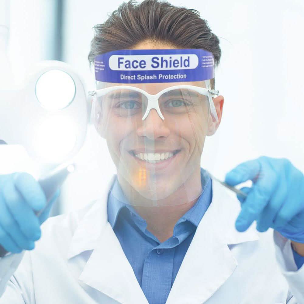 5-Pack: Reusable Waterproof Transparent Face Shield DailySale