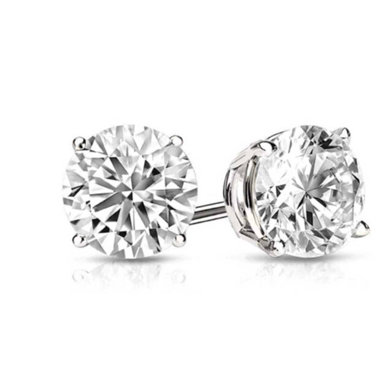 5-Pack: Swarovski Crystal Sterling Silver Stud Earrings For Women DailySale