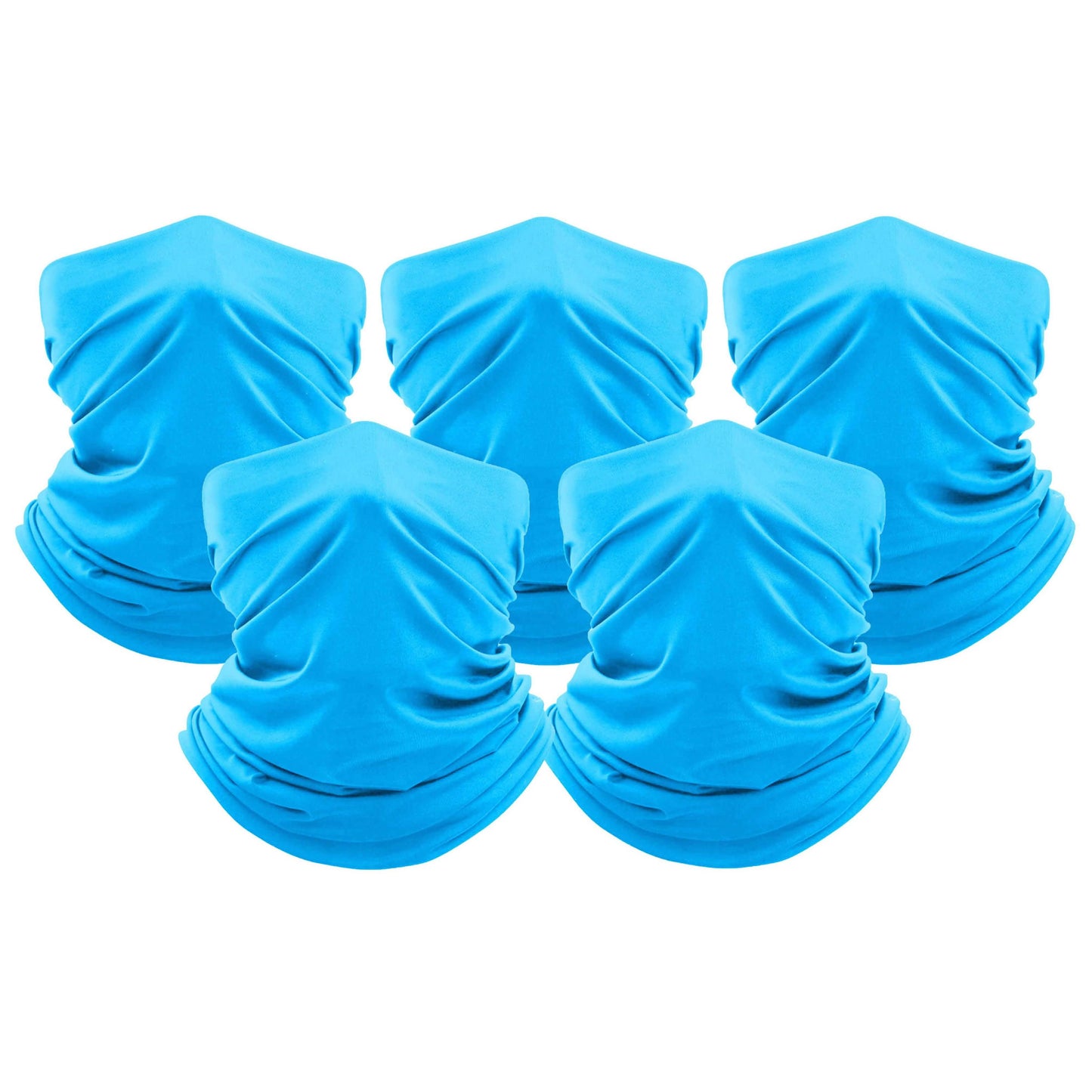 5-Pack: Unisex Moisture Wicking Gaiter Face Neck Scarf Bandanna DailySale