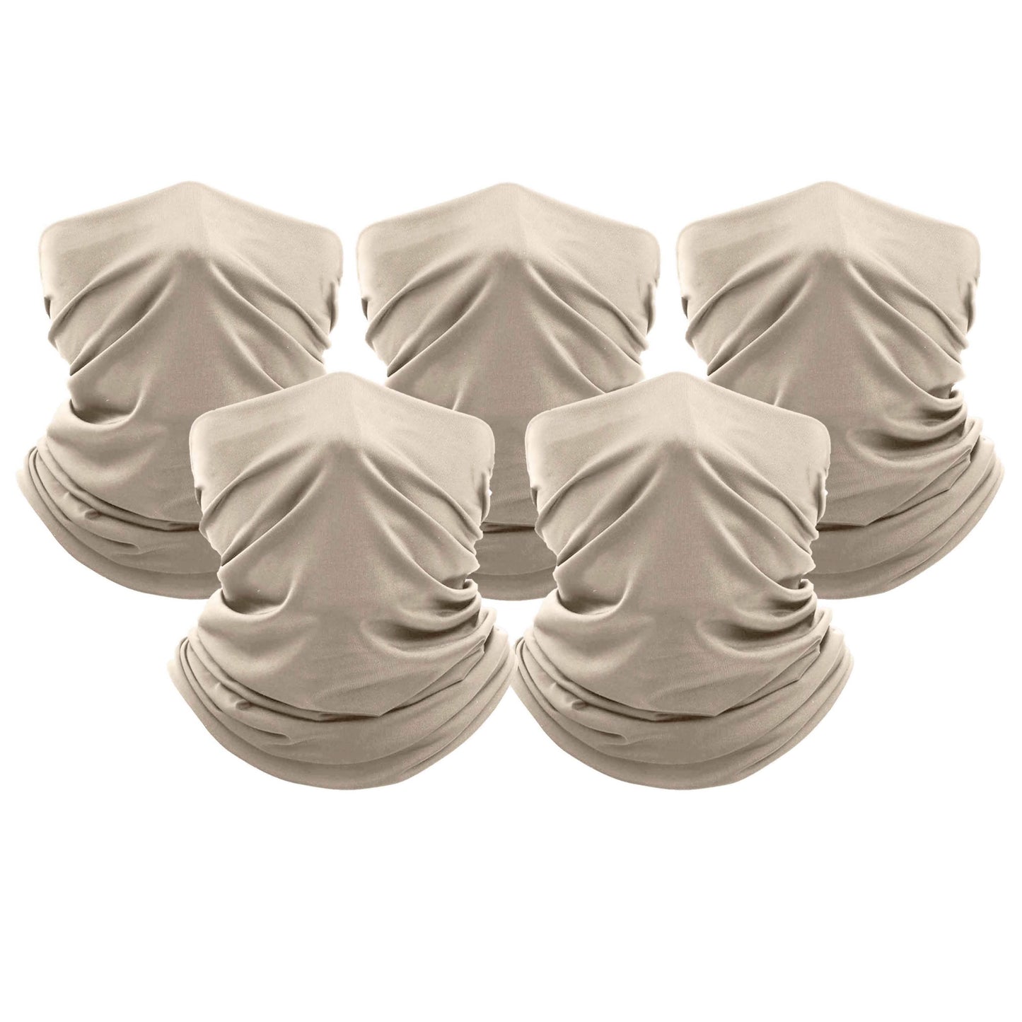 5-Pack: Unisex Moisture Wicking Gaiter Face Neck Scarf Bandanna DailySale