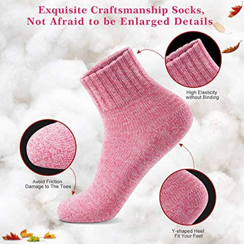5-Pair: Women's Winter Socks Gift Box Free Size Thick Wool Soft Warm Casual Socks DailySale