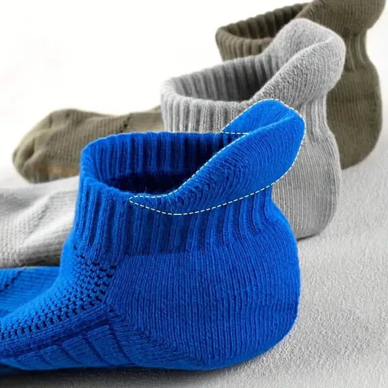 5-Pairs: Casual Ankle Boat Socks With Towel Bottom DailySale