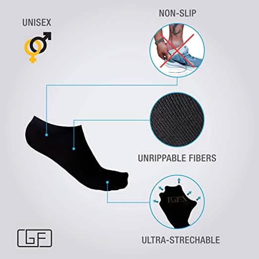 5-Pairs: No Show Bamboo Socks for Men DailySale