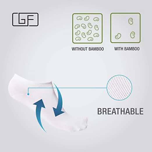 5-Pairs: No Show Bamboo Socks for Men DailySale