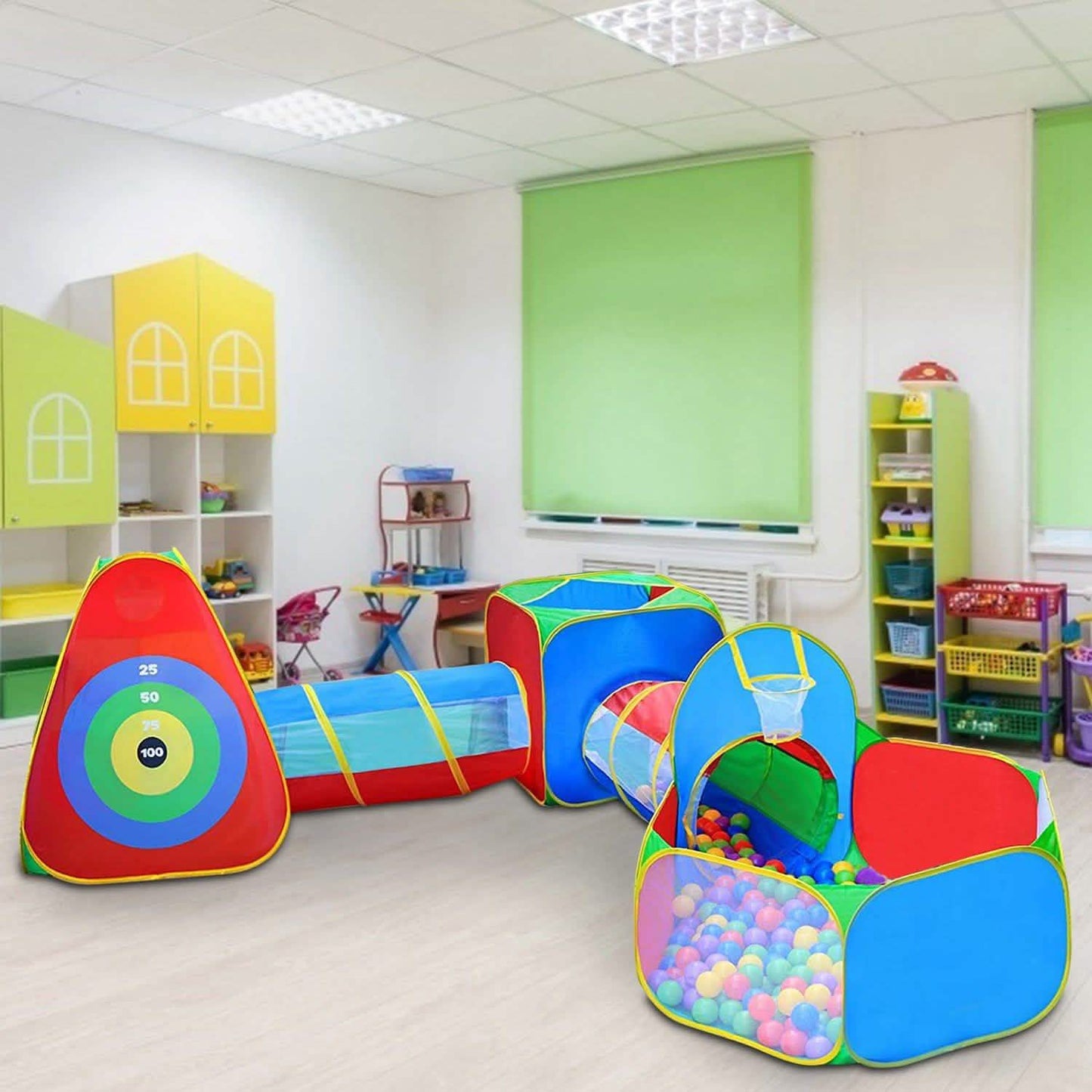 5-Piece: Pop Up Playhouse Kids Ball Pit Tents DailySale