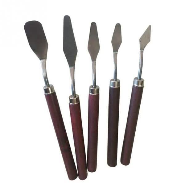 5-Pieces: Palette Steel Oil For Professional Stainless Knife Tool Painting Spatula DailySale