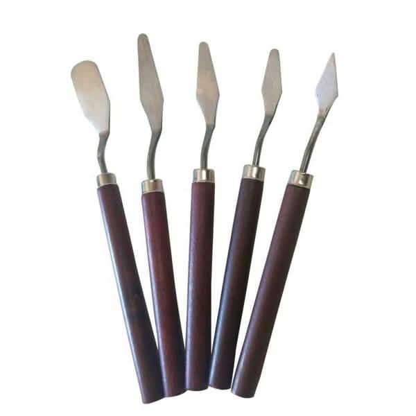 5-Pieces: Palette Steel Oil For Professional Stainless Knife Tool Painting Spatula DailySale
