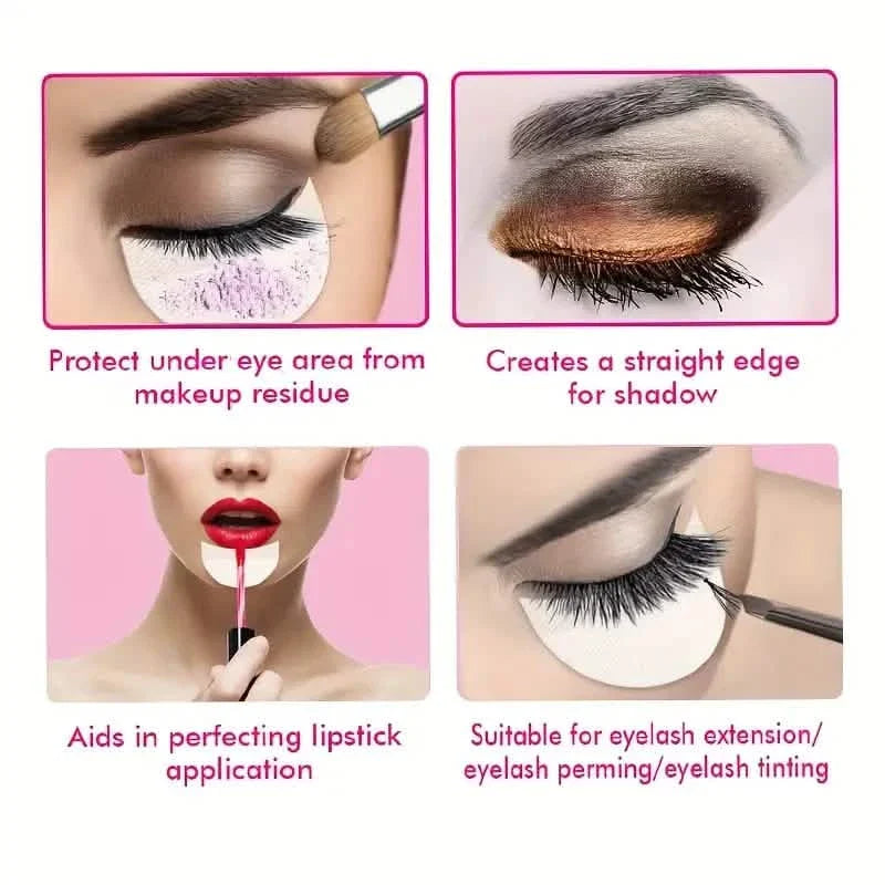 50-Pack: Alcohol-Free Protector Guards for Eyeliner, Mascara, and Lip Makeup Application DailySale