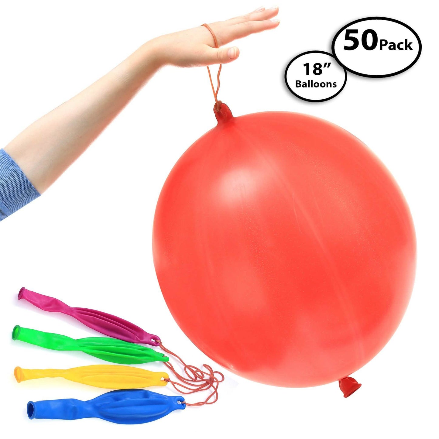 50-Pack: Jumbo Punching Ball Balloons for Parties DailySale