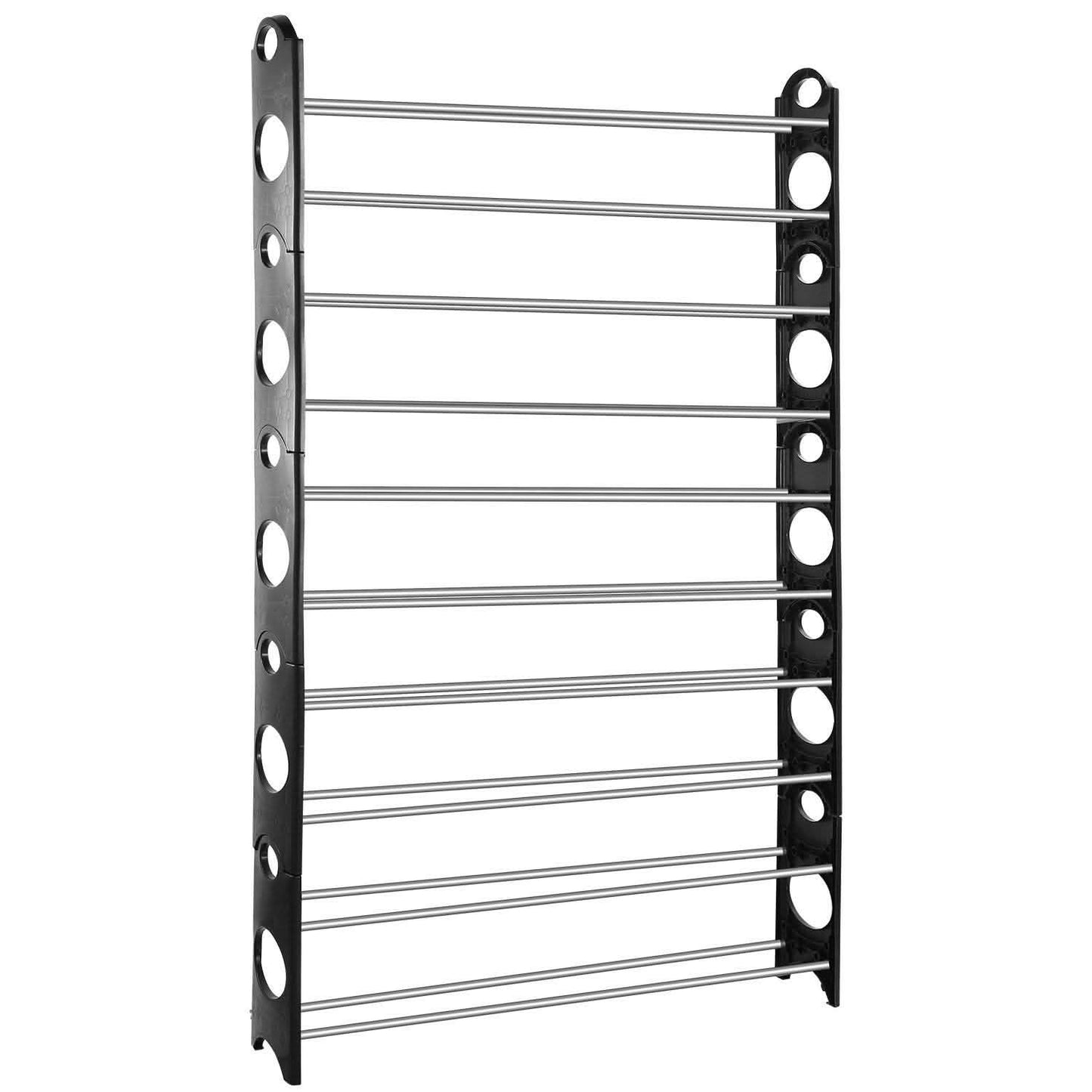 50-Pair Shoe Rack Storage Organizer 10-Tier Portable Wardrobe Tower DailySale