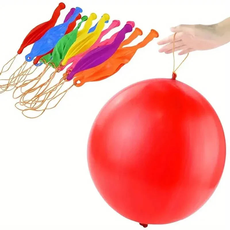 50-Pieces: Vibrant Punch Balloons Set - Heavy-Duty, Rubber-Banded, and Long-Lasting DailySale
