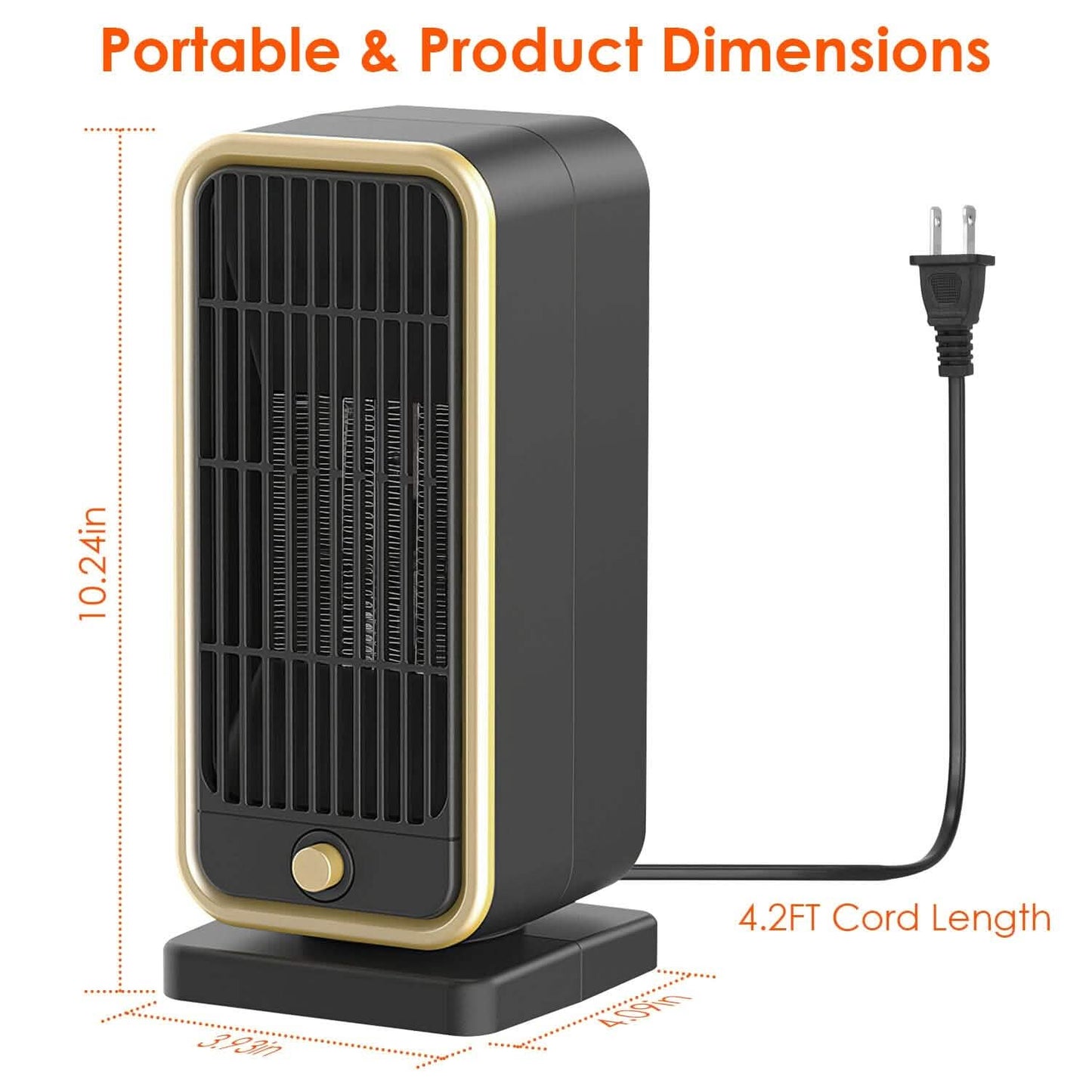 500W Portable Electric Heater DailySale