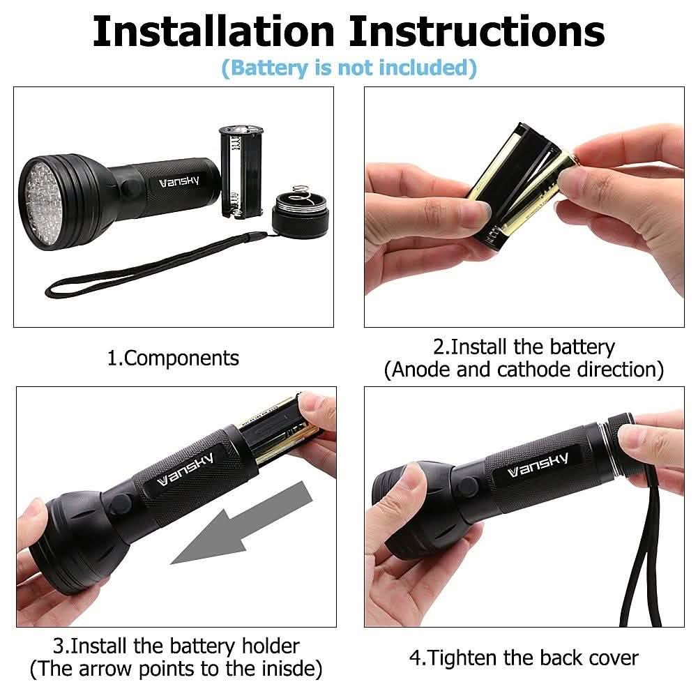 51 LED Ultraviolet Blacklight DailySale