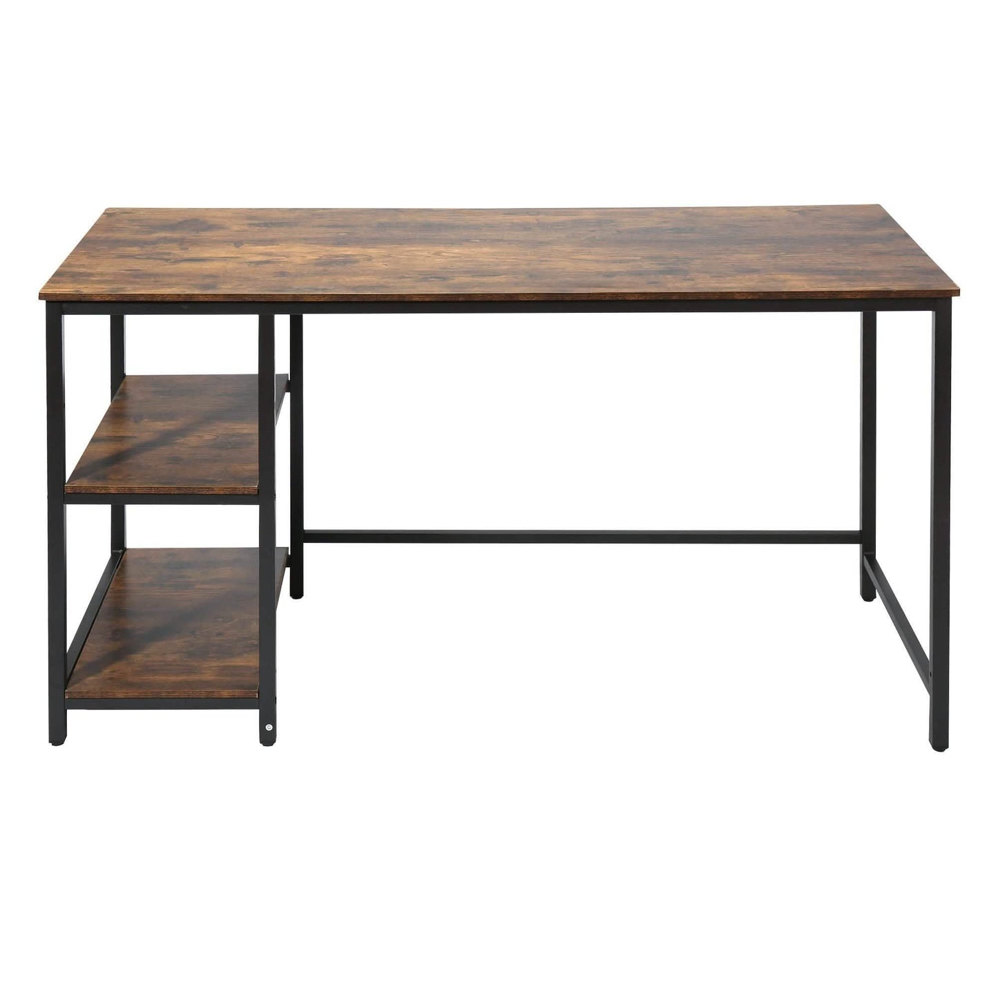 55" Rectangular Desk with Storage Shelves DailySale