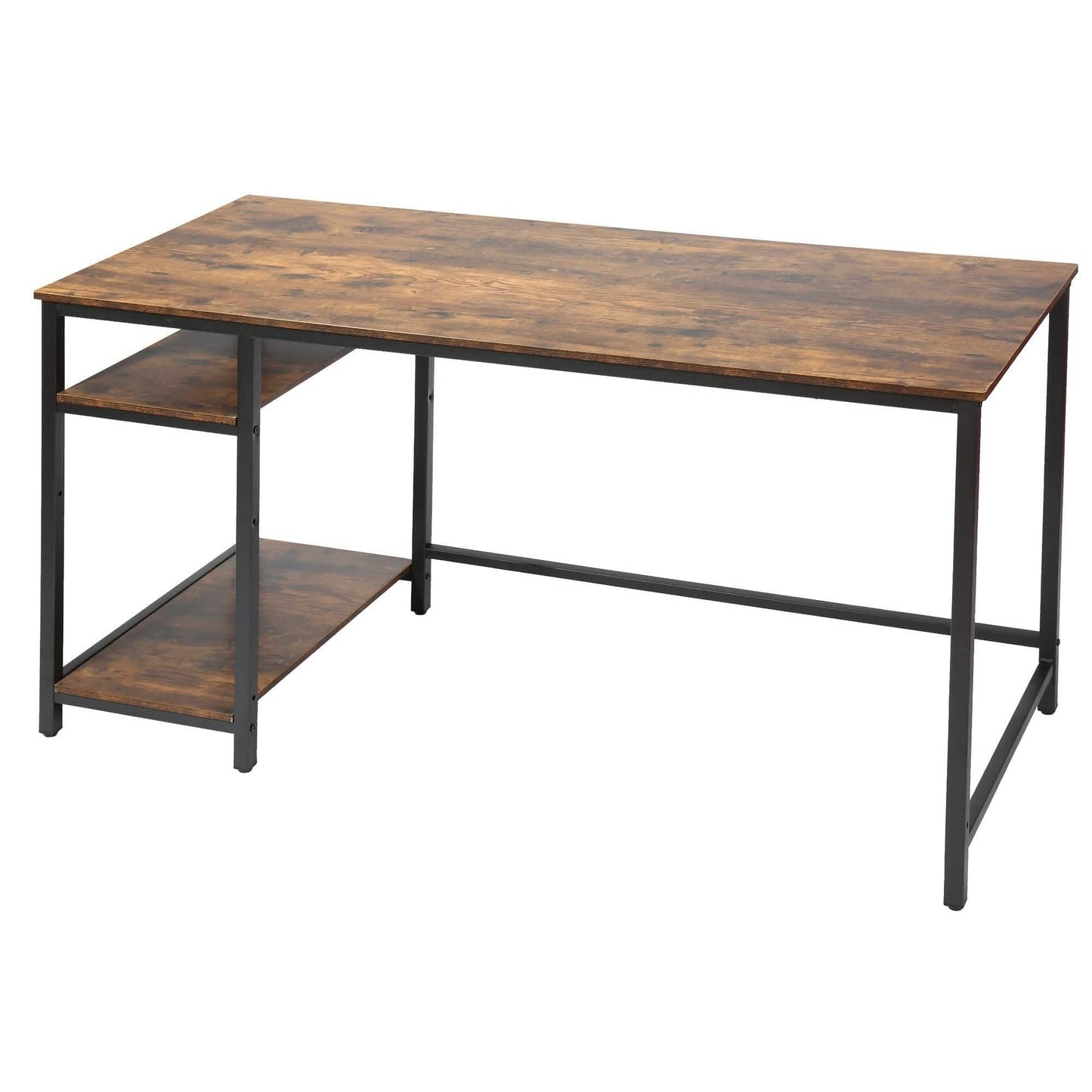 55" Rectangular Desk with Storage Shelves DailySale