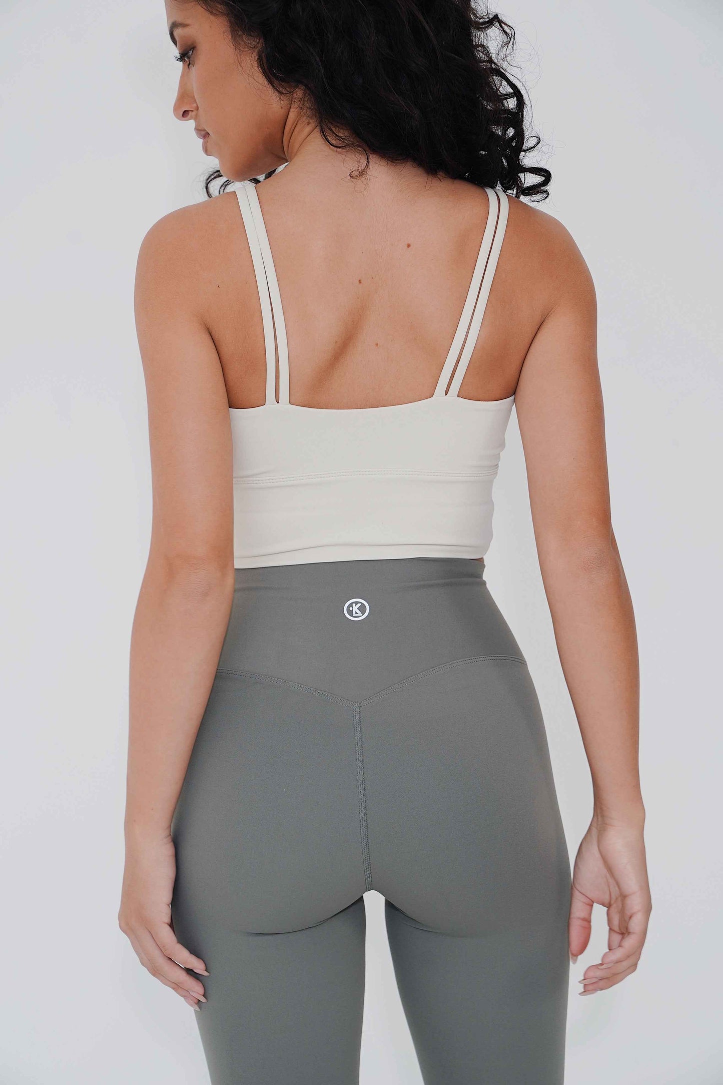 I Am Confident White Cropped Tank