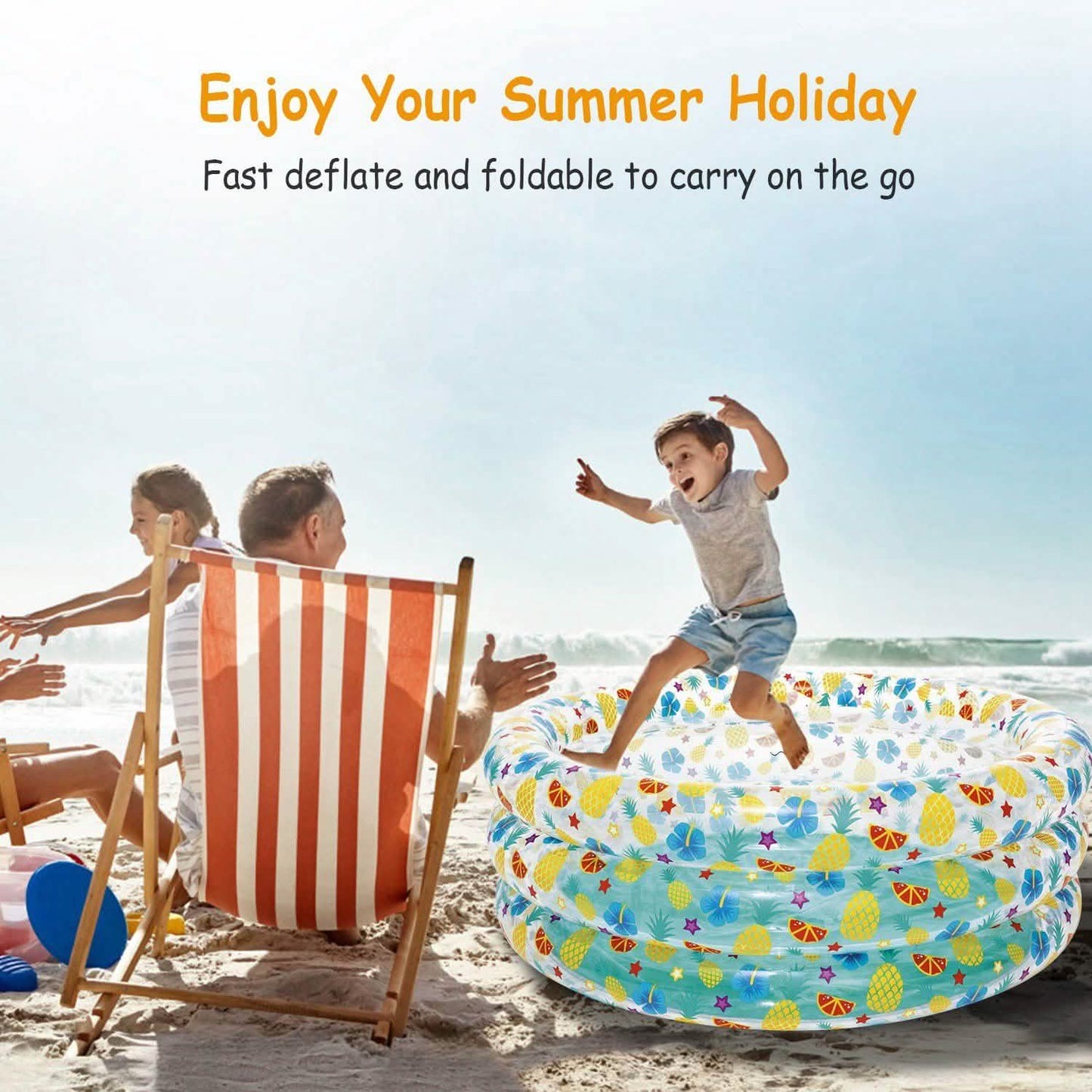 59x21" Inflatable Swimming Pool DailySale